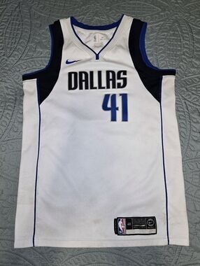 Nike Dallas Mavericks Basketball Jersey #41 Men's S Dirk Nowitzki